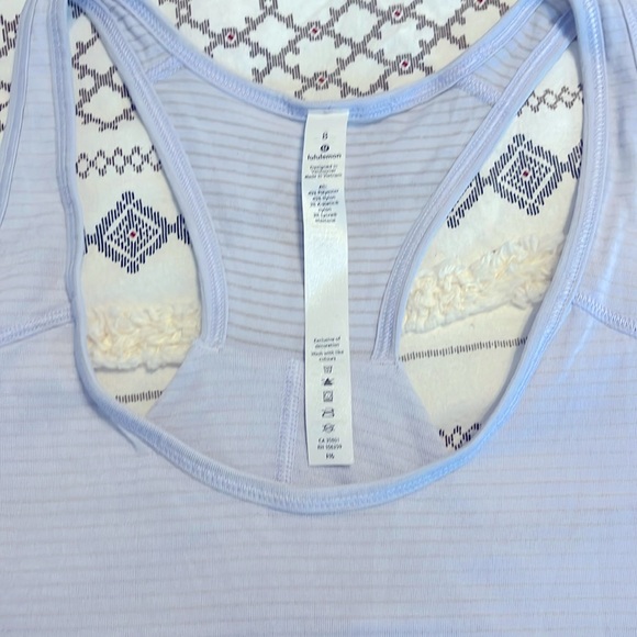Lululemon Essential Tank Heathered Serene Blue Size 8 - Picture 2 of 6